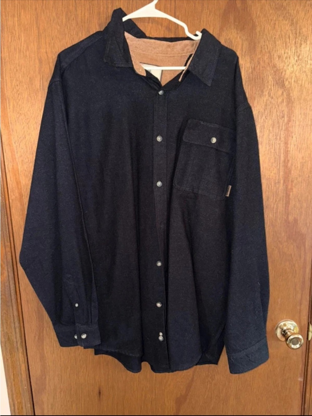 Legendary Whitetails Navy Button-Front Shirt Jacket
